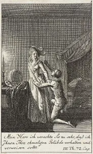 Flirting Prints: Plate 8 for Thomas Smollett's The Adventures of Peregrine Pickle