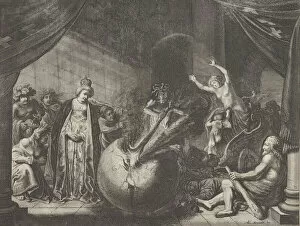 Caspar Van Baerle Gallery: Plate 9: Allegory on the Discord in France, from Caspar Barlaeus