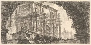 Flavius Valerius Constantinus Prints: Plate 9: Arch of Constantine in Rome (Arco di Costantino in Roma), ca. 1748