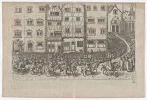 Coronation Gallery: Plate A: Election and Coronation of Emperor Maximilian II, 1612. 1612. Creator: Anon