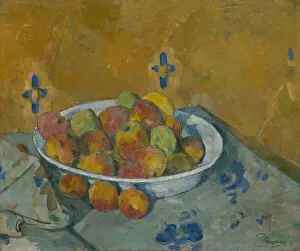Zanne Collection: The Plate of Apples, c. 1877. Creator: Paul Cezanne