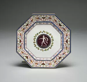 Plate from the Arabesque Service, France, 1785. Creators