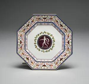 Sevres Prints: Plate from the Arabesque Service, France, 1785. Creators