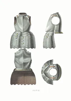 Armor Prints: Plate armour. From the Antiquities of the Russian State, 1849-1853