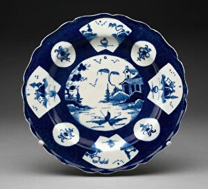 Bow Porcelain Factory Gallery: Plate, Bow, 1755 / 65. Creator: Bow Porcelain Factory