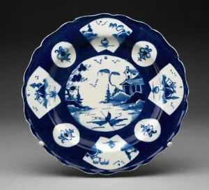 Chinoiserie Prints: Plate, Bow, 1755 / 65. Creator: Bow Porcelain Factory