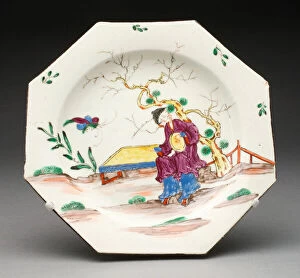 Bow Porcelain Factory Gallery: Plate, Bow, 1760 / 70. Creator: Bow Porcelain Factory