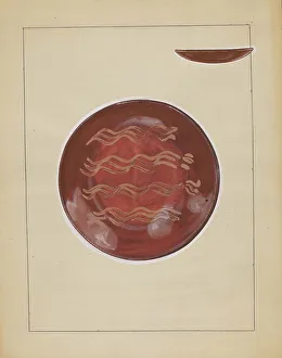 Glassworks Prints: Plate, c. 1936. Creator: John Dana
