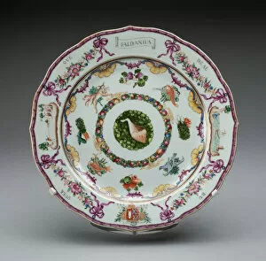 Variety Collection: Plate, China, 1760 / 70. Creator: Jingdezhen Porcelain