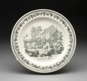 Creamware Prints: Plate, Creil, 1800 / 50. Creator: Creil Pottery