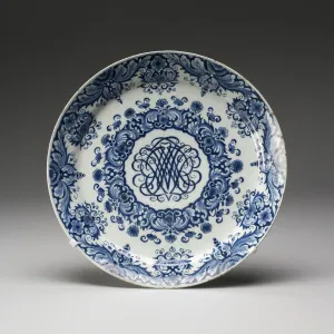 Delftware Prints: Plate, Delft, 1657-1818. Creator: De Griekesche A