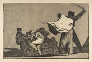 Folly Prints: Plate A from the Disparates : Well-Known Folly, ca. 1816-23 (published before 1877)