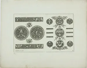 Complex Prints: Plate Eight, from Book of Ornament, 1704. Creator: Simon Gribelin