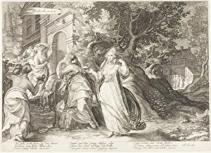 Stupid Prints: Plate Five, from Five Wise and Five Foolish Virgins, 1606. Creator: Jan Saenredam