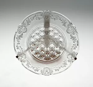 Baccarat Glassworks Collection: Plate, France, c. 1830 / 60. Creator: Baccarat Glasshouse