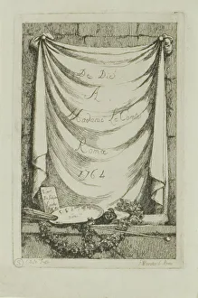 Delavallee Poussin Prints: Plate from, Nella Venuta, 1764. Creator: Franz Edmund Weirotter