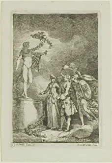 Delavallee Poussin Prints: Plate from, Nella Venuta, 1764. Creator: Franz Edmund Weirotter