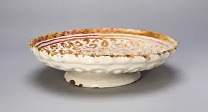 Majolica Prints: Plate, Gubbio, c. 1500 / 50. Creator: Unknown