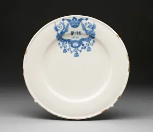 Faience Gallery: Plate, Haarlem, 1699. Creator: Unknown