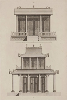 Porch Prints: Plate III, Designs of Buildings