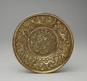 Repousse Gallery: Plate, Italian or Portuguese, ca. 1500-1525. Creator: Unknown