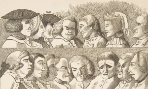Profiles Prints: Plate IV, from Rules for Drawing Caricaturas, February 26, 1788. Creator: Francis Grose