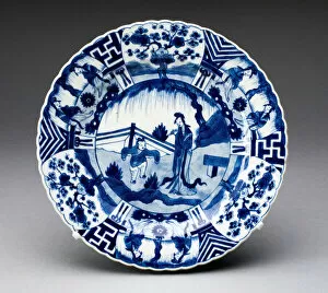 Plate, Jingdezhen, c. 1700. Creator: Jingdezhen Porcelain