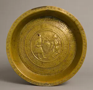 Joshua Gallery: Plate, Joshua and Kaleb, German, ca. 1500. Creator: Unknown