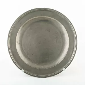 Pewter Collection: Plate, London, 1793 / 1801. Creator: Edgar, Curtis and Co