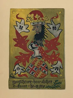 Lord Bourchier Prints: Plate LXI - Sir Henry Bourchier, Lord Bourchier, Count of EU, and Earl of Essex, KG, 1872