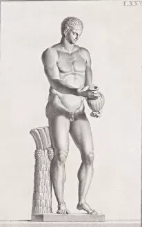 Campiglia Domenico Gallery: Plate LXXV (75): Male Athlete. From 'Museum Florentinum'