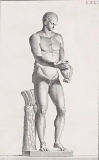 Engraving And Etching Prints: Plate LXXV (75): Male Athlete. From Museum Florentinum