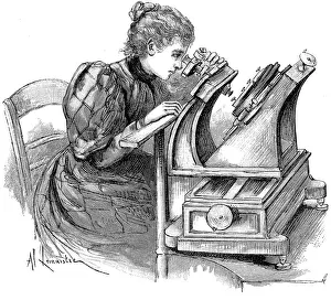 Optics Prints: Plate measuring microscope, 1895