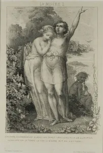 Rambert Charles Gallery: Plate One from Misery, 1851. Creator: Charles Rambert