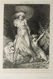 Plate Three from Misery, 1851. Creator: Charles Rambert