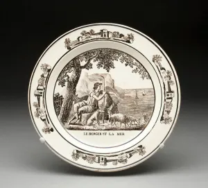 Plate, Montereau, 1800 / 25. Creator: Creil Pottery