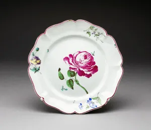 Dish Prints: Plate, Niderviller, c. 1770. Creator: Niderviller Porcelain Factory