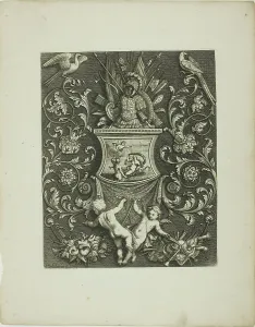 Complex Prints: Plate Nine, from A New Book of Ornaments, 1704. Creator: Simon Gribelin