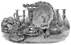 Candlesticks Prints: Plate for presentation to Mr. Capreol [?] by his Fellow Citizens of Toronto