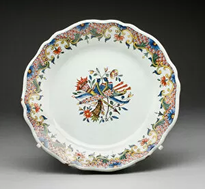 Plate, Rouen, c. 1760. Creator: Unknown