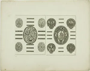 Complex Prints: Plate Seven, from Book of Ornament, 1704. Creator: Simon Gribelin