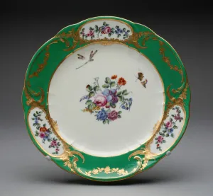 Sevres Prints: Plate, Sevres, 1765. Creators: Sevres Porcelain Manufactory