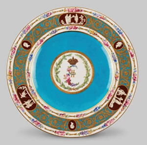 Anhalt Zerbst Princess Sophie Of Gallery: Plate, Sèvres, 1778. Creators: Sèvres Porcelain Manufactory
