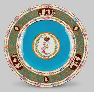 Awata Ware Prints: Plate, Sevres, 1778. Creators: Sevres Porcelain Manufactory