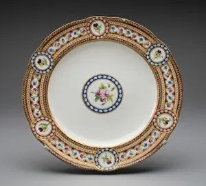 Plate, Sevres, 1784. Creators: Sevres Porcelain Manufactory