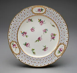 S And Xe8 Prints: Plate, Sevres, 1787. Creators: Sevres Porcelain Manufactory, Bouillat