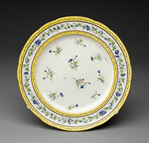 Sevres Prints: Plate, Sevres, 1788. Creators: Sevres Porcelain Manufactory