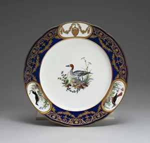 Awata Ware Prints: Plate, Sevres, 1792. Creators: Sevres Porcelain Manufactory, Etienne Evans
