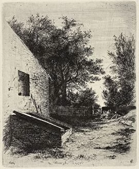 Plate six, from Radierversuche, 1843, published 1844. Creator: Adolph Menzel