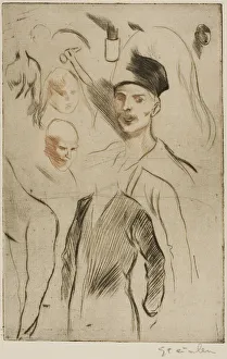 Steinlen Th And Xe9 Prints: Plate of Sketches, no. 2, 1898. Creator: Theophile Alexandre Steinlen